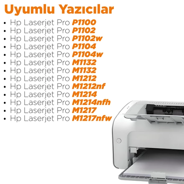Hp CE285A / P1102 / M1122 / M1212NF / M1132 Muadil Toner - Ekonomik - 12