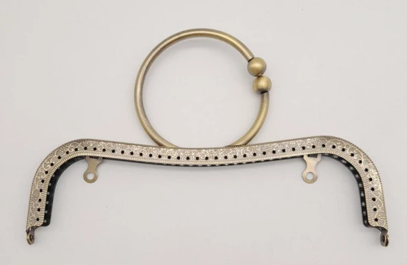 Angel Çanta Aksesuar 22 cm Bilezik Model Çanta Klipsi Çanta Bursu Antik Metal - 1