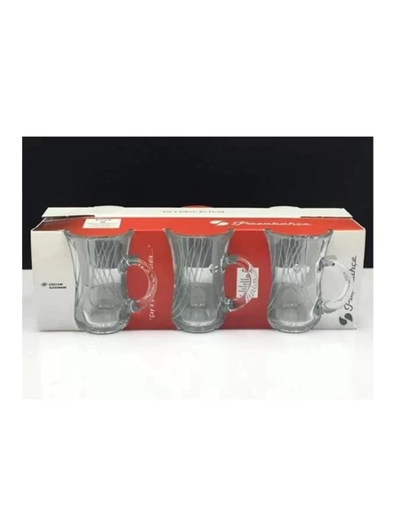 Paşabahçe 55411 Çember Kulplu Bardak 6 Lı 140 Cc