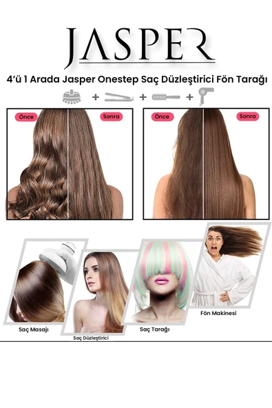 One Step Saç Şekillendirici Ve Saç Düzleştirici Fön Tarağı - 2