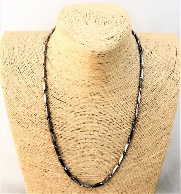 316L CERRAHİ ÇELİK 3 MM 55 CM ÇELİK KOLYE-ÇKOL95 - 4