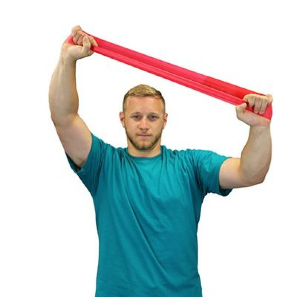 CanDo® Egzersiz Bandı Exercise Band Loop 76cm Kırmızı Hafif 10-52