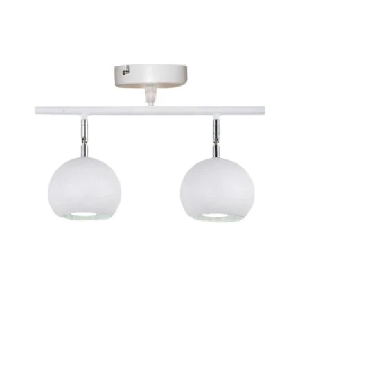 Rsylight Metal Modern Spor 2 Lİ Beyaz Mafsallı Led Spot Avize Günışığı Ampullü - 1