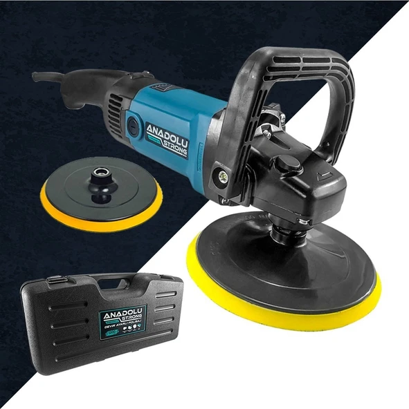 Anadolu Strong ANS1002-A Profesyonel Devir Ayarlı 180mm 6 Kademeli Polisaj Makinesi Hediyeli Set - 6