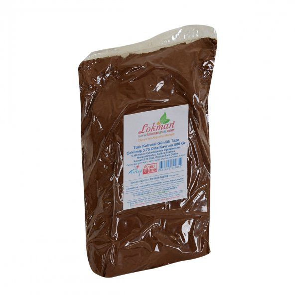 Türk Kahvesi Günlük Taze Çekilmiş 3.75 Orta Kavrum 500 Gr Paket - 5