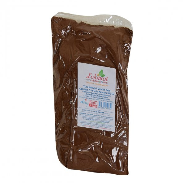 LokmanAVM Türk Kahvesi Günlük Taze Çekilmiş 3.75 Orta Kavrum 500 Gr Paket - 3