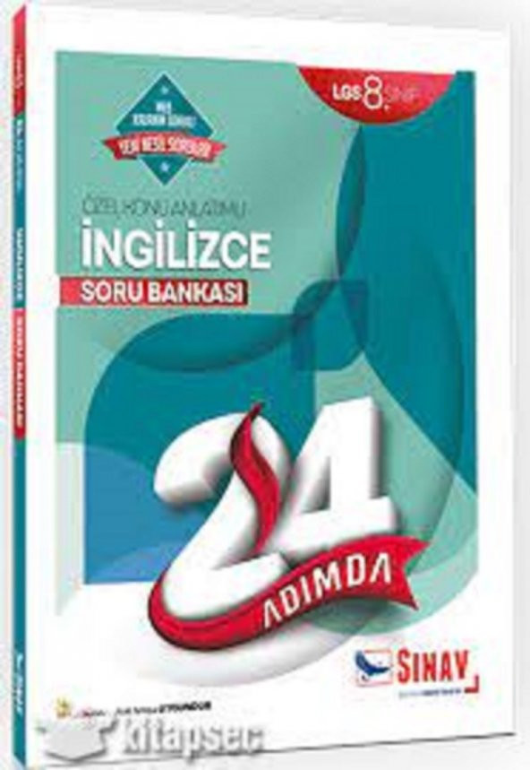 Konakkırtasiyem-Sınav Yayınları 8. Sınıf Lgs Ingilizce 24 Adımda Özel Konu Anlatı
