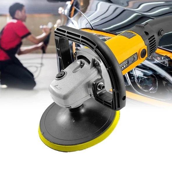 AnadoluStrong ANS1046 Devir Ayarlı 180mm 6 Kademeli Pasta Cila Koltuk Fırçalama Polisaj Makinesi - 8