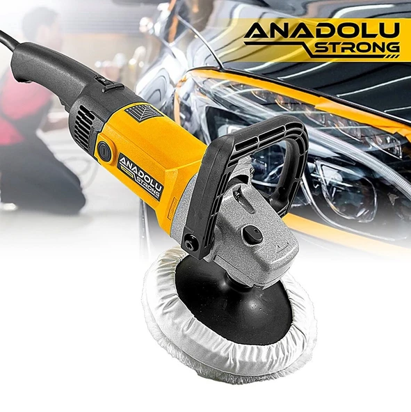 AnadoluStrong ANS1046 Devir Ayarlı 180mm 6 Kademeli Pasta Cila Koltuk Fırçalama Polisaj Makinesi - 6