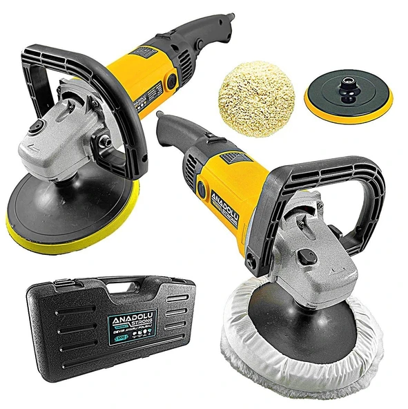 AnadoluStrong ANS1046 Devir Ayarlı 180mm 6 Kademeli Pasta Cila Koltuk Fırçalama Polisaj Makinesi - 5