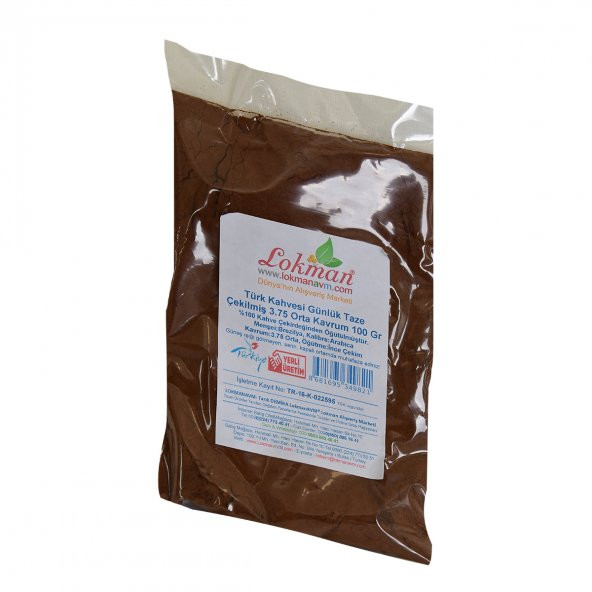 Türk Kahvesi Günlük Taze Çekilmiş 3.75 Orta Kavrum 100 Gr Paket - 3