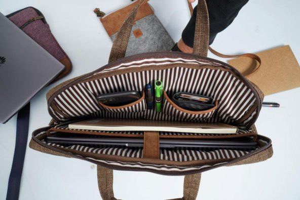 Minbag Jr Jane 13" Laptop Çantası Kahverengi - 2