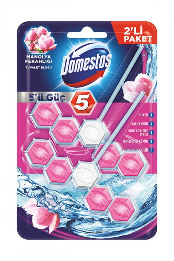 Domestos 5li Güç Manolya Ferahlığı  Blok Duopa 2Lİ - 2