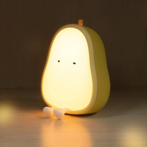 Çocuklar için Silikonlu USB Şarj Edilebilir LED Gece Lambası