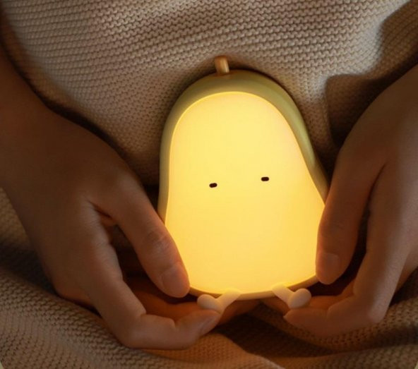 Çocuklar için Silikonlu USB Şarj Edilebilir LED Gece Lambası - 6
