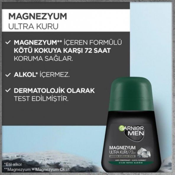 Garnier Men Magnezyum Ultra Kuru 72 Saat Mg 50 ml - 2