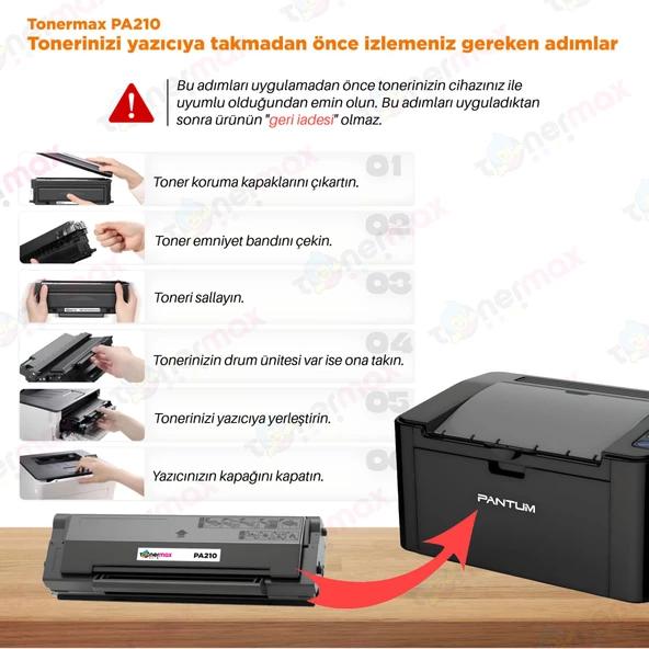 Pantum PA210 Uyumlu Toner / P2200 / P2500 / M6500 / M6550 / M6600 - 11