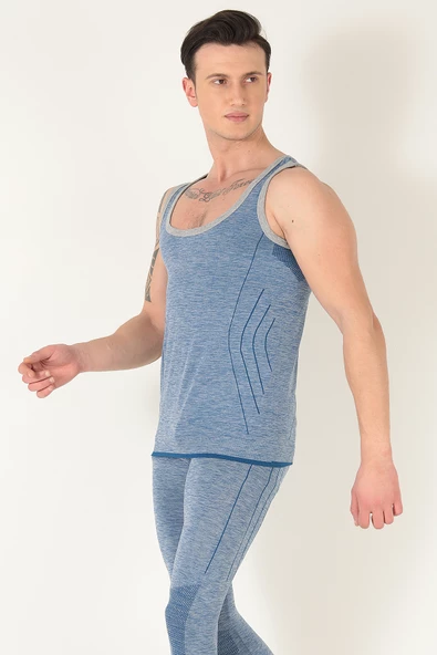 Sporcu Gym Seamless Dikişsiz T-shirt - Resim 3