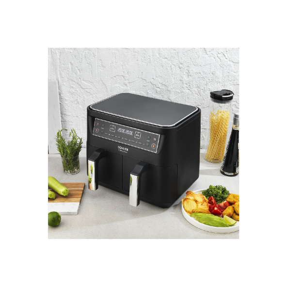 Schafer Fit Fry Dual Airfryer Sıcak Hava Fritözü Siyah - 2