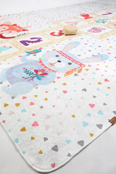Sek Sek 120x160 Cm Oyun Matı Bebek Ve Çocuk Halısı Renkli - 5