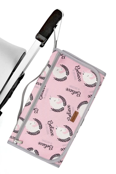 Bebek Alt Açma Minderi Bakım Çantası Unicorns ürün görseli 1