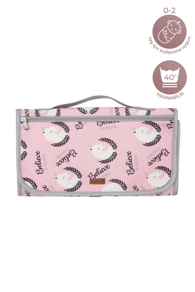 Bebek Alt Açma Minderi Bakım Çantası Unicorns - Resim 6