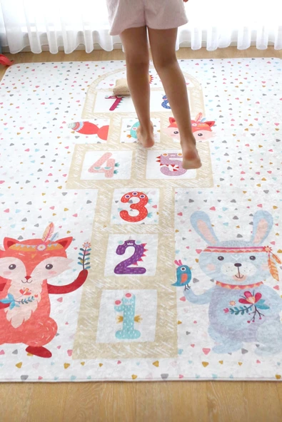Sek Sek 120x160 Cm Oyun Matı Bebek Ve Çocuk Halısı Renkli - 3