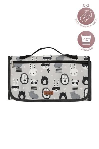 Bebek Alt Açma Minderi Bakım Çantası Cartoon - Resim 6