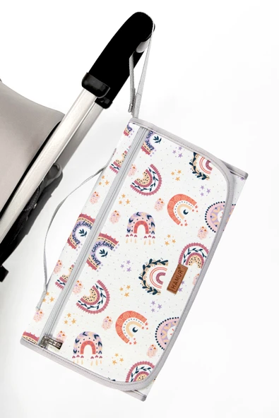 Bebek Alt Açma Minderi Bakım Çantası Gökkuşağı Soft ürün görseli 1