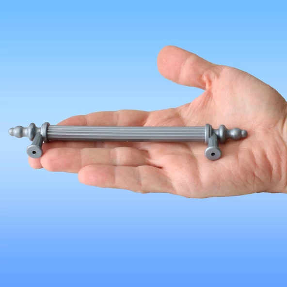 Polavit 160 Mm (SERT PLASTİK) Gri Mobilya Çekmece Mutfak Dolap Dolabı Kulpu Kulbu Kulpları - 3