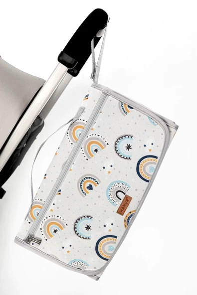 Bebek Mavi Alt Açma Minderi Bakım Çantası ürün görseli