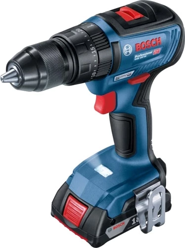 BOSCH GSB 18V-50 ÇİFT AKÜLÜ 2 AH DARBELİ VİDALAMA