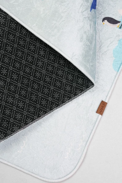 Dünya Haritası 120x160 Cm Oyun Matı Bebek Ve Çocuk Halısı Mavi - 6