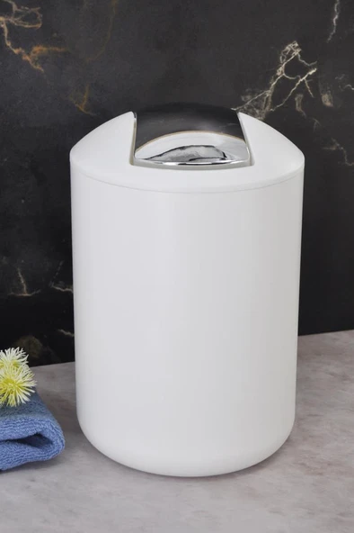 Çöp kovası beyaz 6,4 lt (Brasil model) - Resim 3