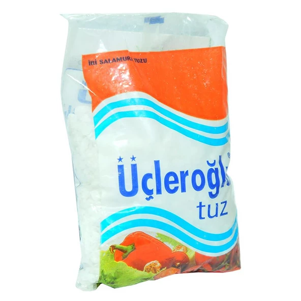 Üçleroğlu İri Salamura Çakıl Tuzu 1500Gr 1.5 Kiloluk