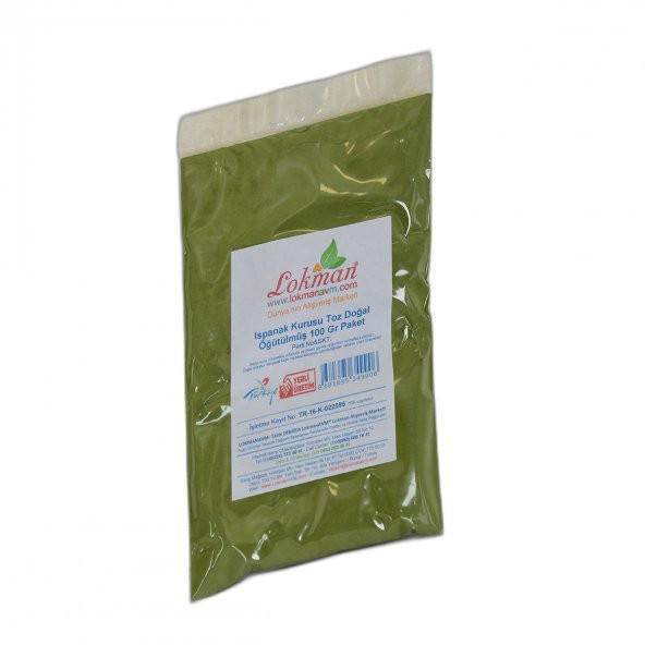 LokmanAVM Ispanak Kurusu Toz Doğal Öğütülmüş 100 Gr Paket - 3
