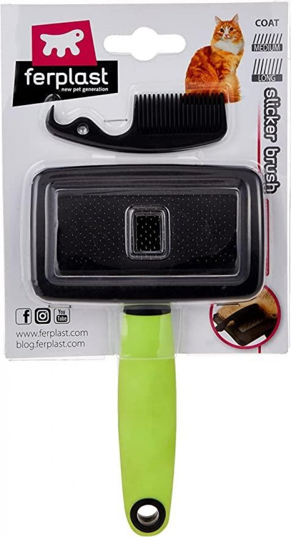 Ferplast Gro 5802 Kedi Tüy Fırçası Medium - 2