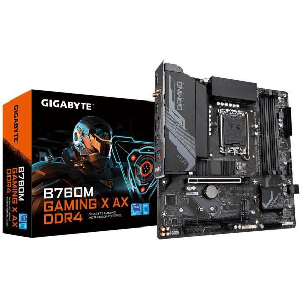 GIGABYTE B760M GAMING X AX WIFI-6E DDR4 HDMI-DP PCIE 4.0 1700p mATX - 1