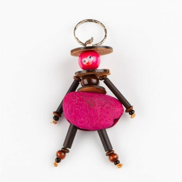 Mangis Anahtarlik Yerli Kadın Figürü Pembe ürün görseli