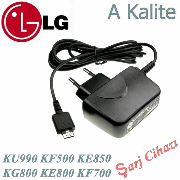 LG KE800 KE850 KE970 KF500 KF600 KF700 KF750 KG320 KG800 KG808 KG810 KG90 KU990 şarj cihazı