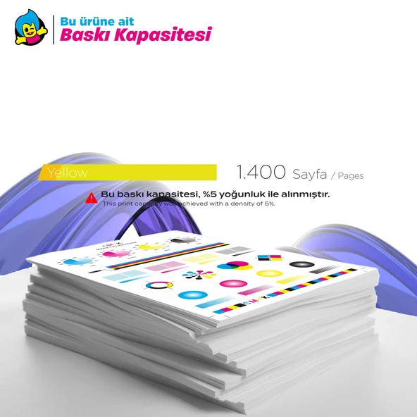 Canon CRG-045 Muadil Toner Sarı/ LBP611 / LBP613 / MF631 / MF633 / MF635 - 10