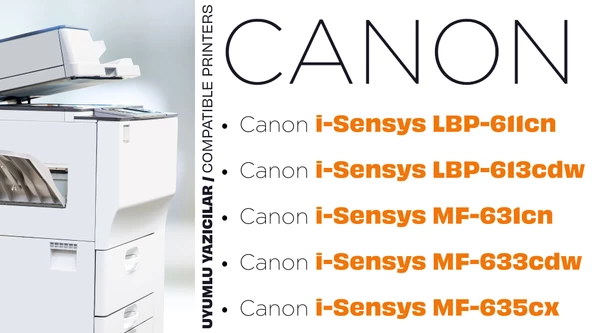 Canon CRG-045H Muadil Toner Kırmızı/ LBP611 / LBP613 / MF631 / MF633 / MF635 - 3