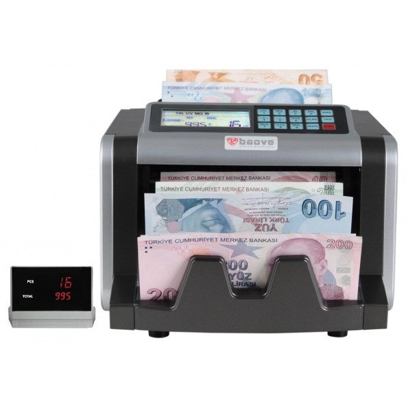 Baove GB7200B Karışık Para Sayma Makinesi Ve Sahte Para Yakalama - TL ve Euro Karışık - Usd Adet Sayım