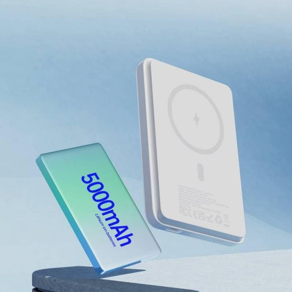 Coofbe Super Şarj Magnetic Magsafe 20W 5000Mah Powerbank İphone 14 13 12 11 Pro Max Şarj Ultra İnce - 4