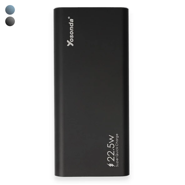 Yosonda A51 22.5W 20000 mAh QC3.0 Led Ekranlı Powerbank