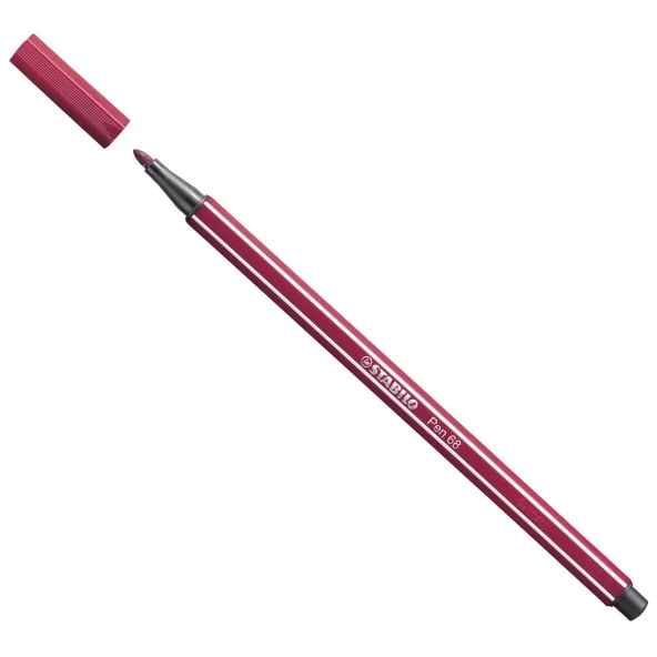 Stabilo Keçe Uçlu Boya Kalemi 1 MM Vişne Çürüğü Keçeli Kalem (10 Lu Paket) - 2