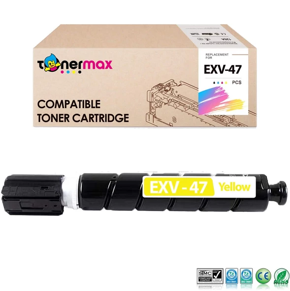 Canon C-EXV47 Muadil Toner Sarı/ IR-C250i / IR-C255i / IR-C350i / IR-C350P / IR-C351if / IR-C355i / IR-C355ifc / IR-C355p