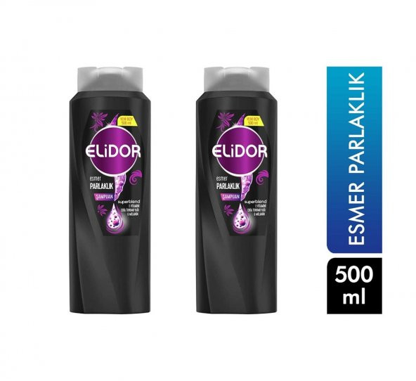 Elidor Esmer Parlaklık Şampuan 500ml (siyah) 8683130020890 (2 Adet)