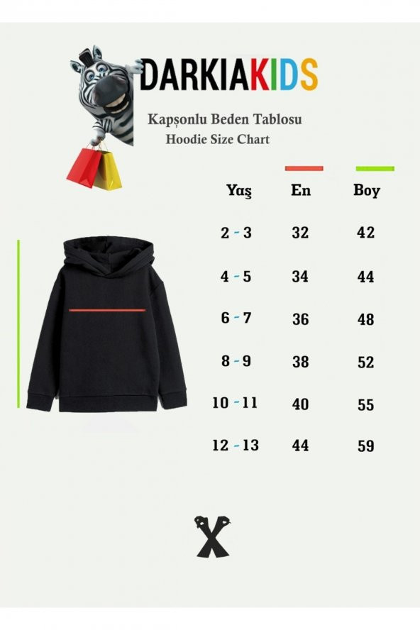 Oscar Çöllerde Özel Tasarım Baskılı Çocuk Kapşonlu Sweatshirt Hoodie - 2