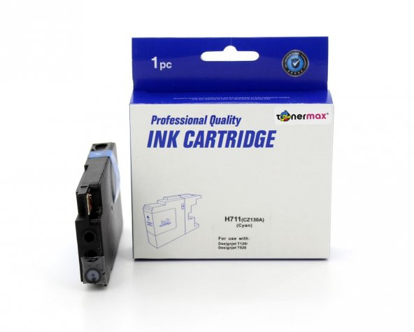 Hp 711  CZ130A / T520 / T120 Mavi Muadil Kartuş - 3